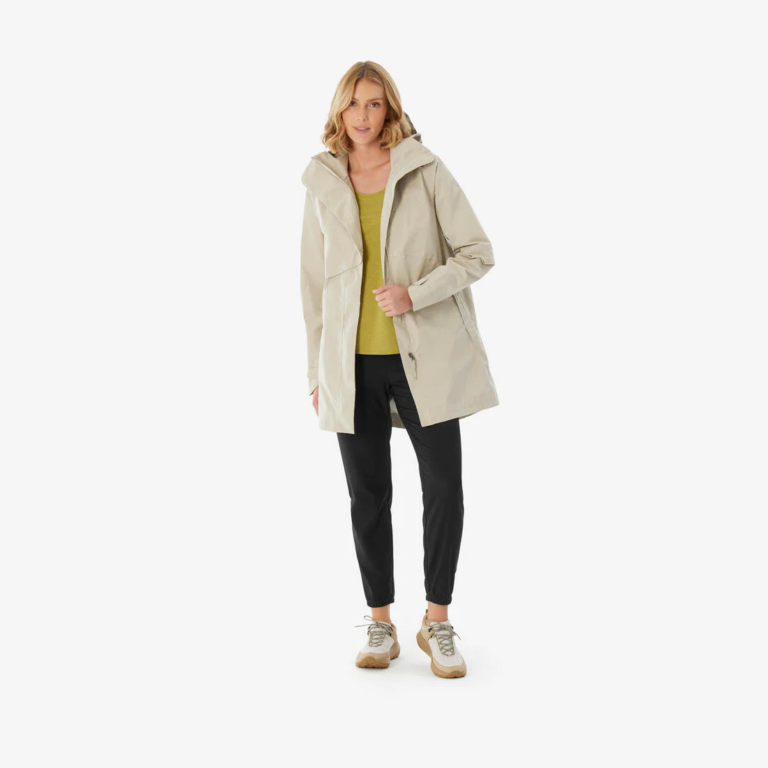 CHAQUETA SENDERISMO MUJER NH500 IMPERMEABLE - Image 3
