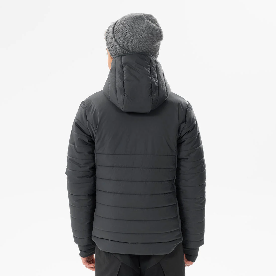 PARKA SENDERISMO NIÑOS HÍBRIDA NEGRA - Image 3