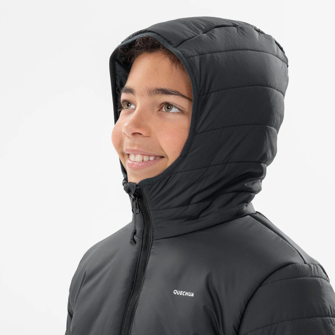 PARKA SENDERISMO NIÑOS HÍBRIDA NEGRA - Image 4