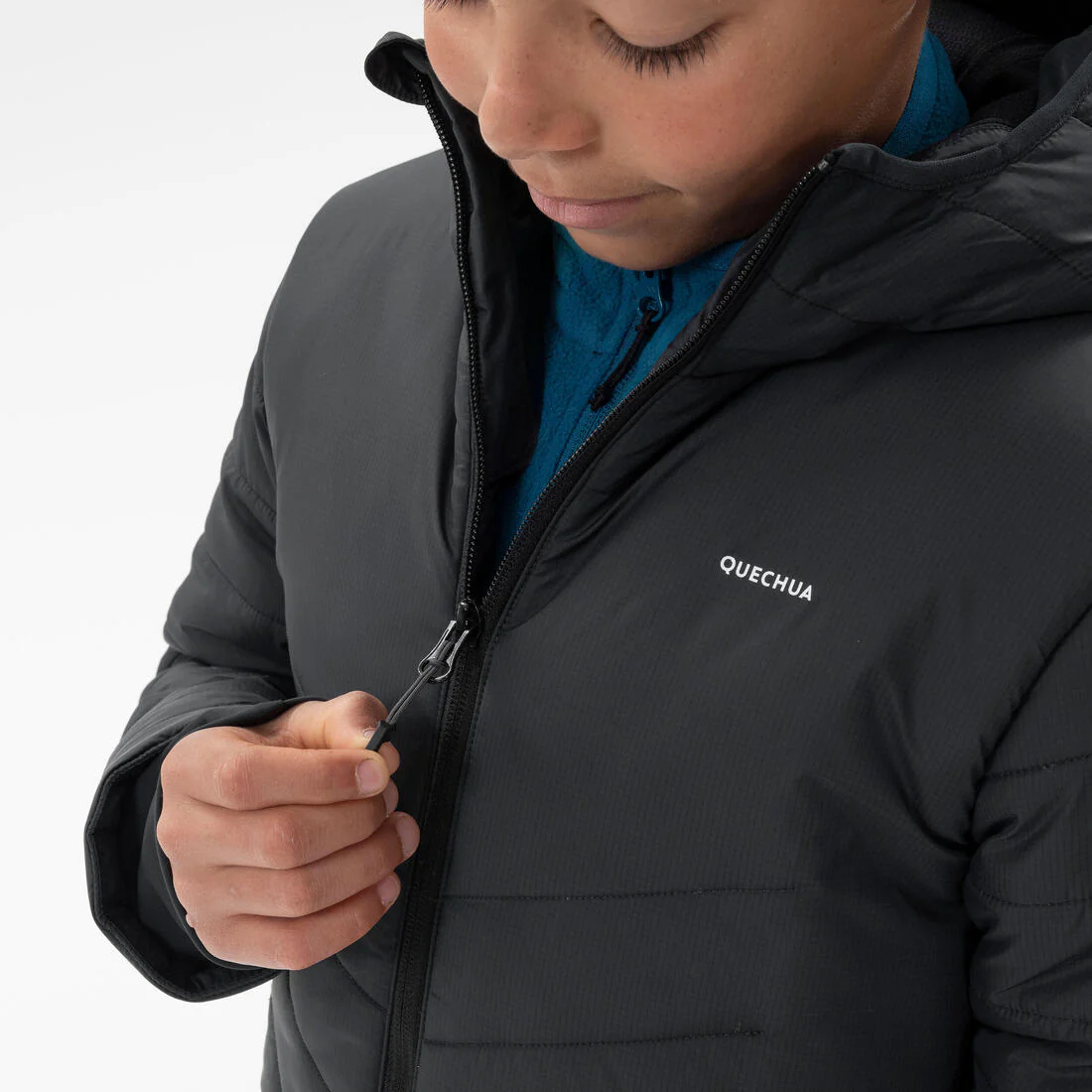 PARKA SENDERISMO NIÑOS HÍBRIDA NEGRA - Image 5