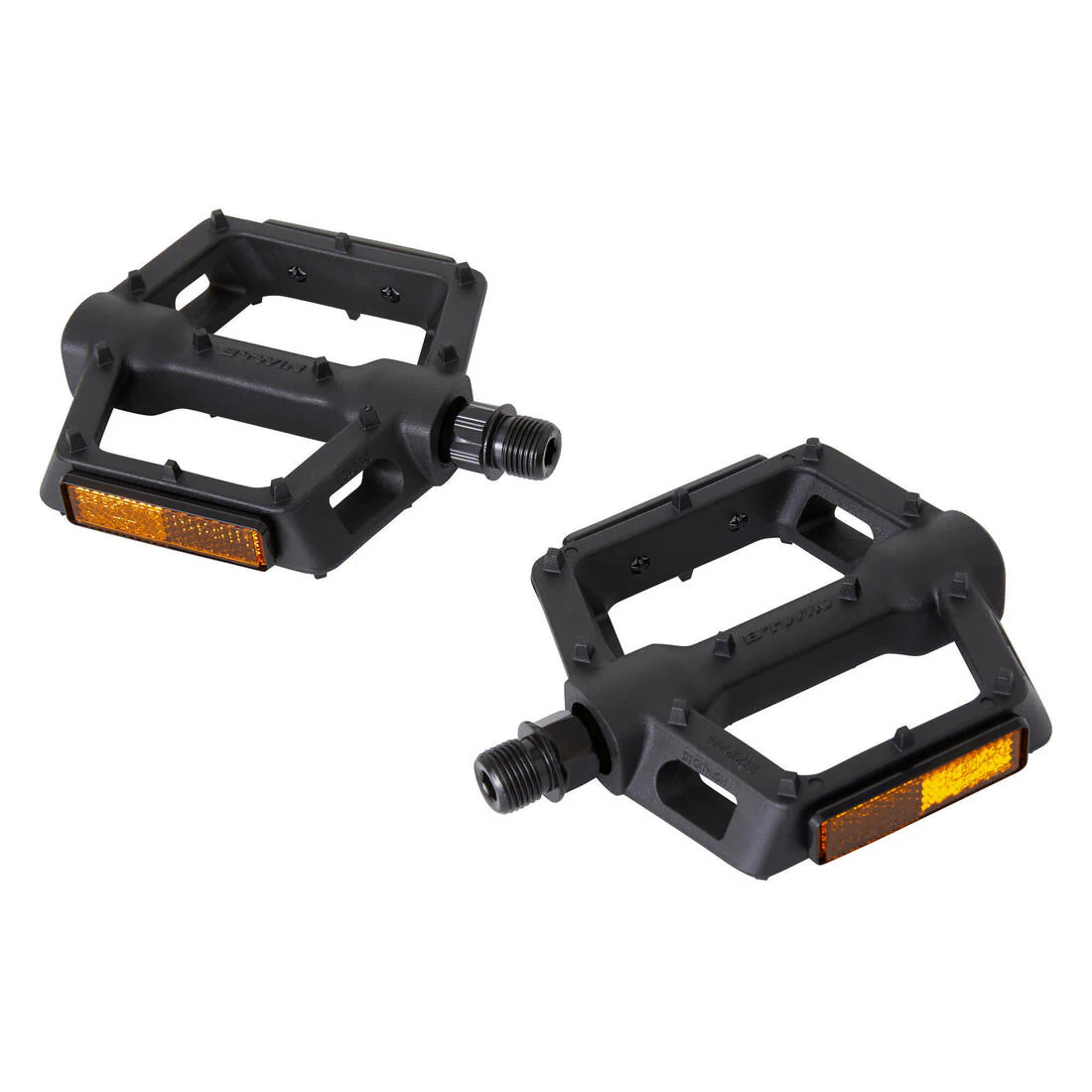 PEDALES BICICLETA PLANOS MTB 520 GRIP 9/16 NEGRO - Image 2