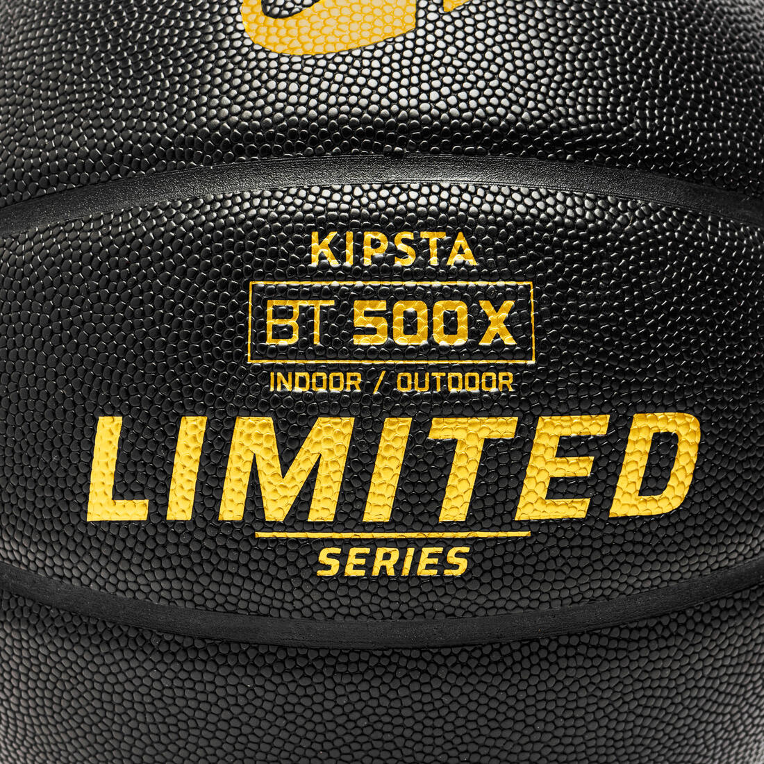PELOTA DE BASQUETBOL BT500 GRIP TALLA 7 NEGRO ORO - Image 12