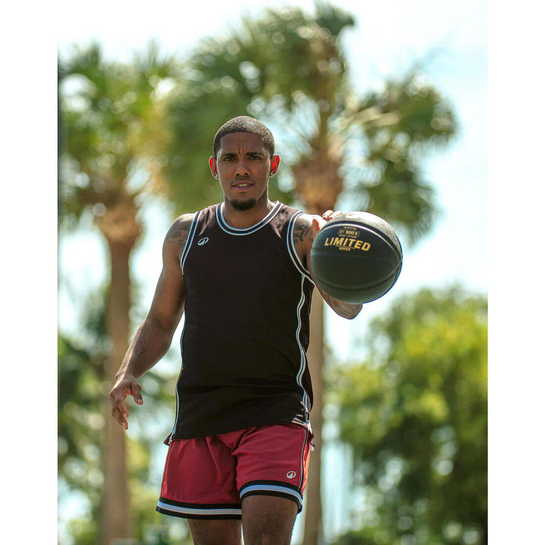 PELOTA DE BASQUETBOL BT500 GRIP TALLA 7 NEGRO ORO - Image 27