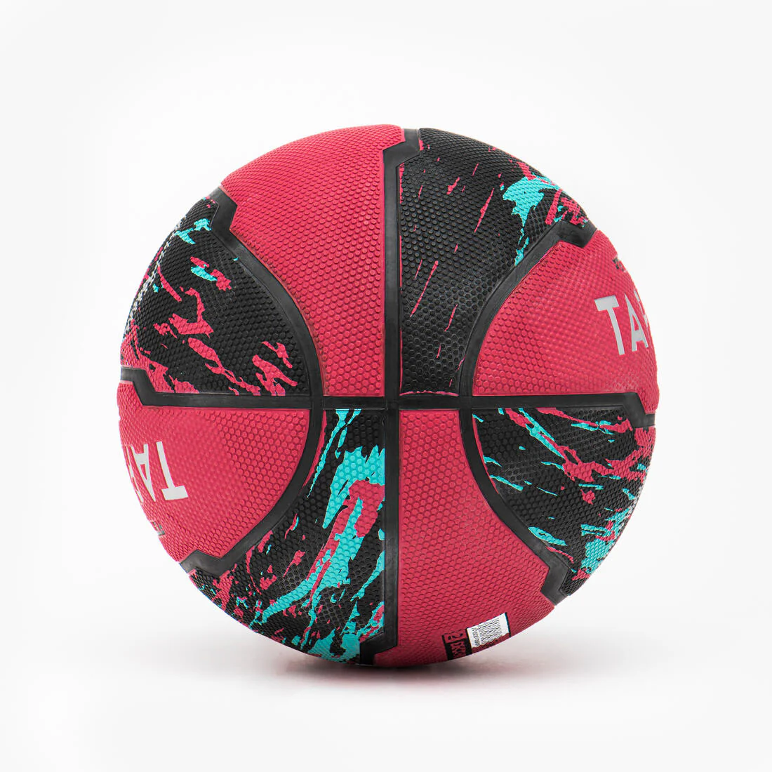 PELOTA DE BASQUETBOL TALLA 5 - R500 ROSA NEGRO - Image 3
