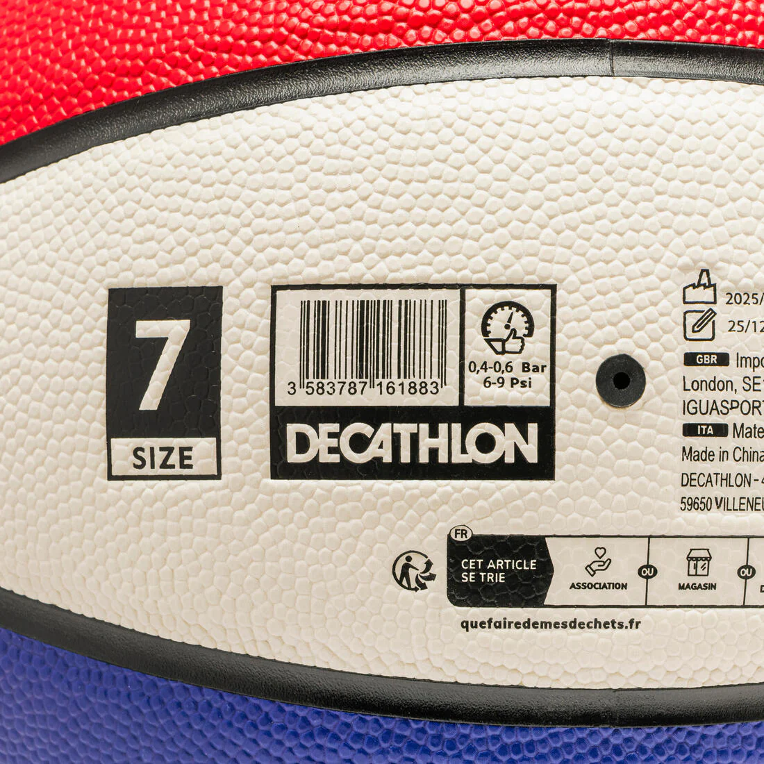 PELOTA DE BASQUETBOL TALLA 7 BT500 FIBA - Image 11
