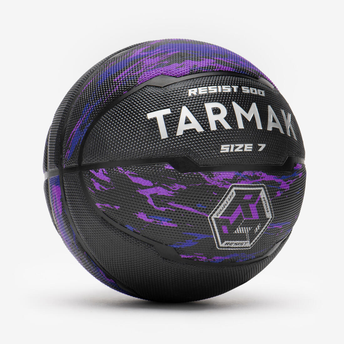 PELOTA DE BASQUETBOL TALLA 7  R500 VIOLETA NEGRO - Image 2