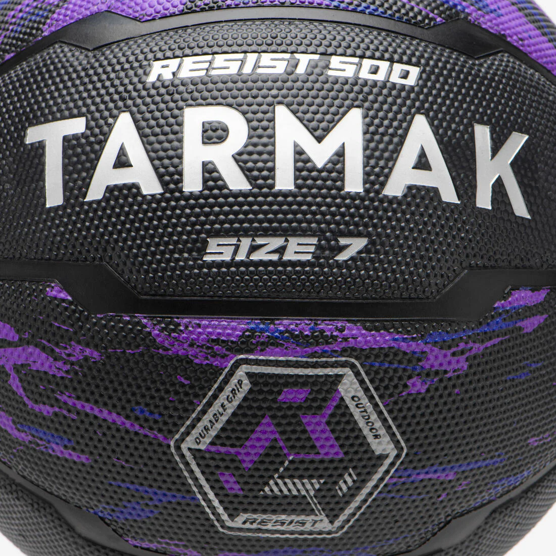 PELOTA DE BASQUETBOL TALLA 7  R500 VIOLETA NEGRO - Image 6