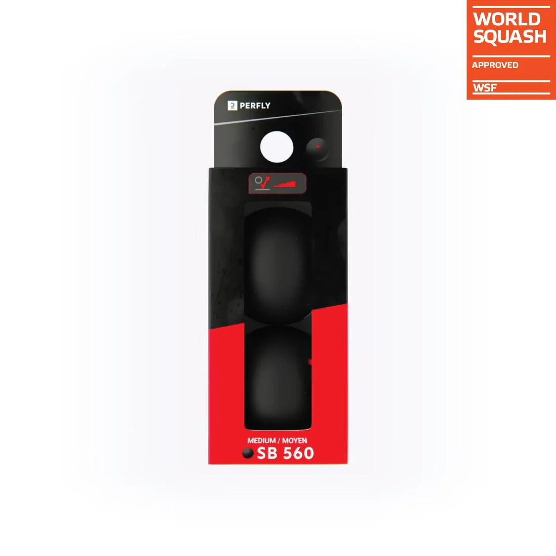 PELOTA DE SQUASH SB560 PUNTO ROJO X2 - Image 3