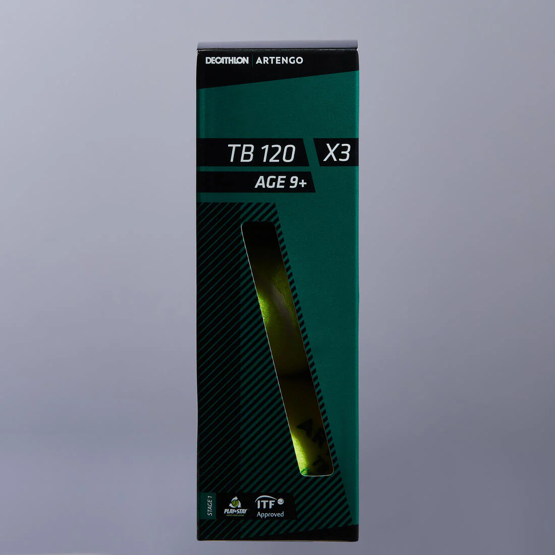 PELOTA DE TENIS TB120 X3 VERDE - Image 3