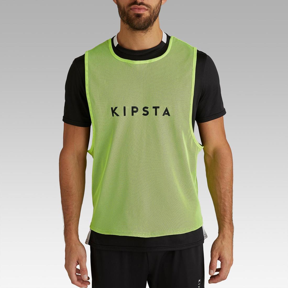 PETO DE FÚTBOL ENTRENAMIENTO ADULTO REVERSIBLE AMARILLO/CELESTE - Image 10