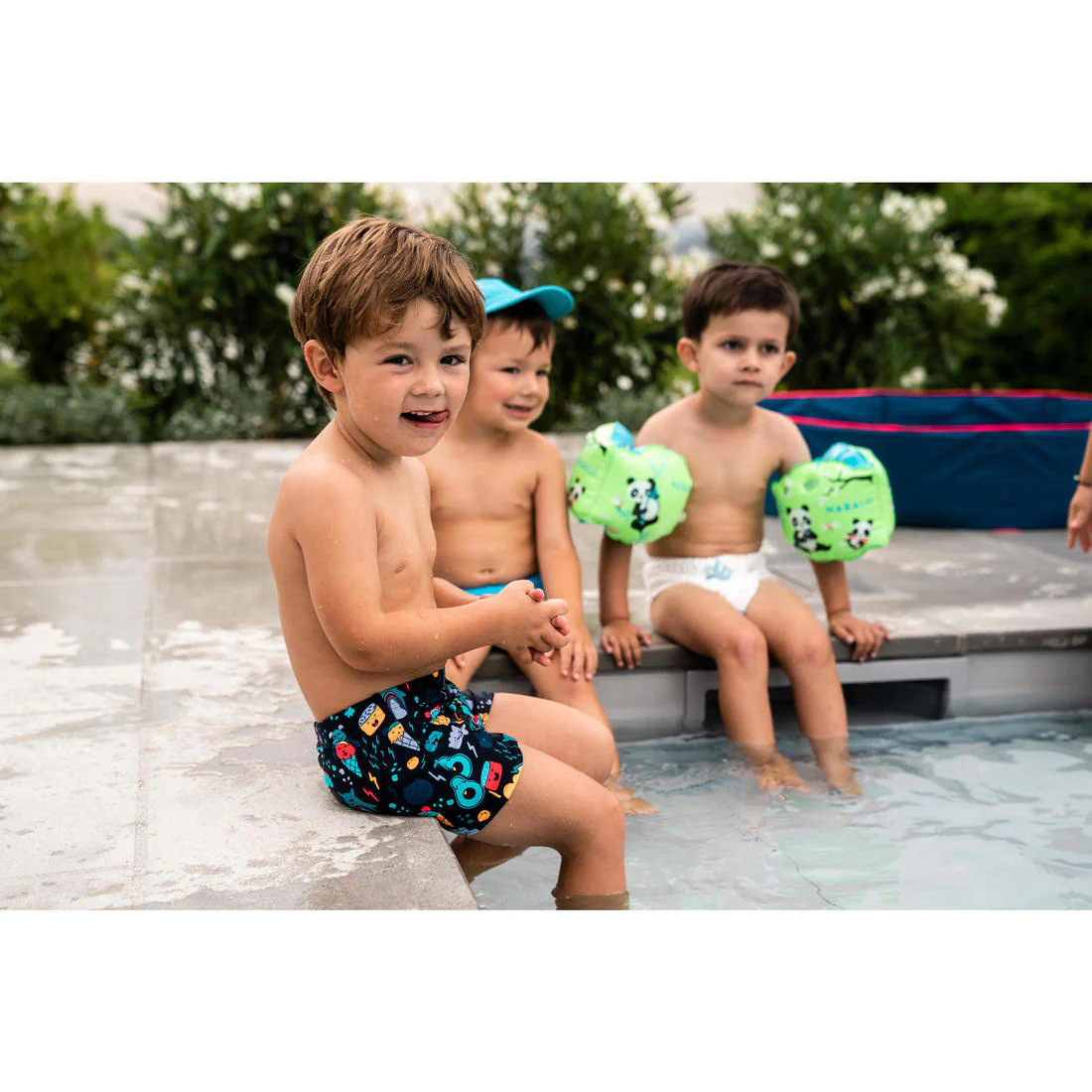 Piscina para niños plegable azul celeste - Image 7