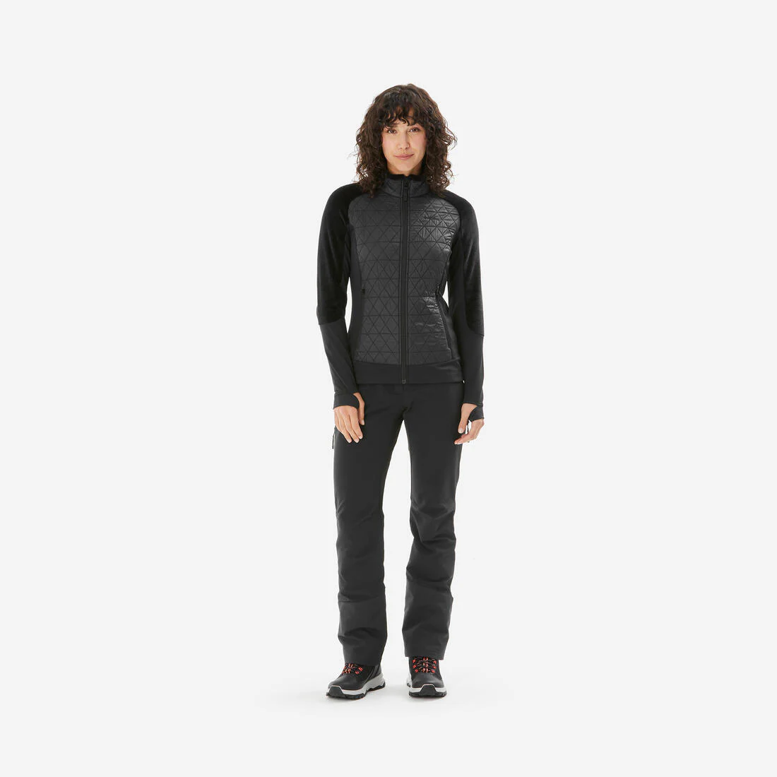 POLAR CÁLIDO HÍBRIDO DE SENDERISMO MUJER SH900 MOUNTAIN - Image 2