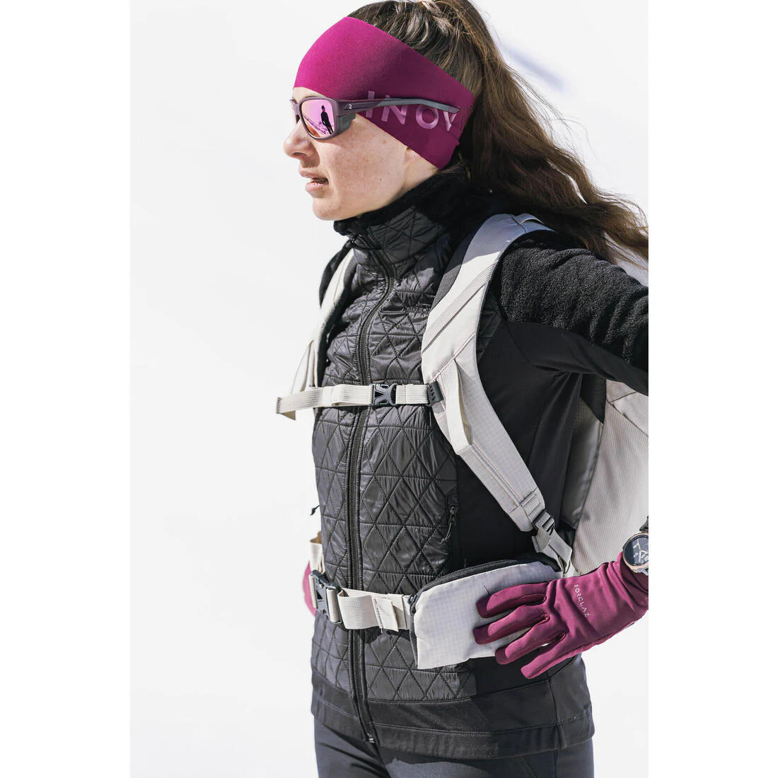 POLAR CÁLIDO HÍBRIDO DE SENDERISMO MUJER SH900 MOUNTAIN - Image 6