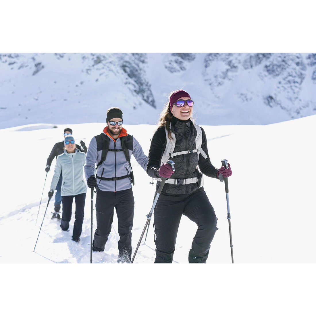 POLAR CÁLIDO HÍBRIDO DE SENDERISMO MUJER SH900 MOUNTAIN - Image 8