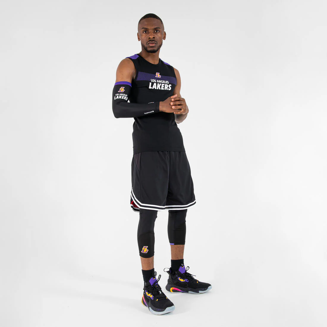POLERA BÁSQUETBOL NBA LOS ANGELES LAKERS ADULTO UT500 - Image 3