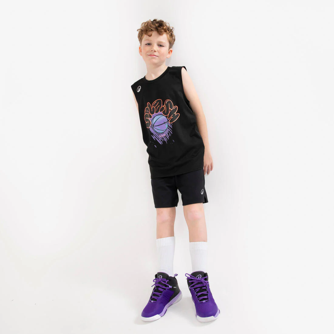 POLERA BÁSQUETBOL SIN MANGAS NIÑO TS500 FAST - Image 3