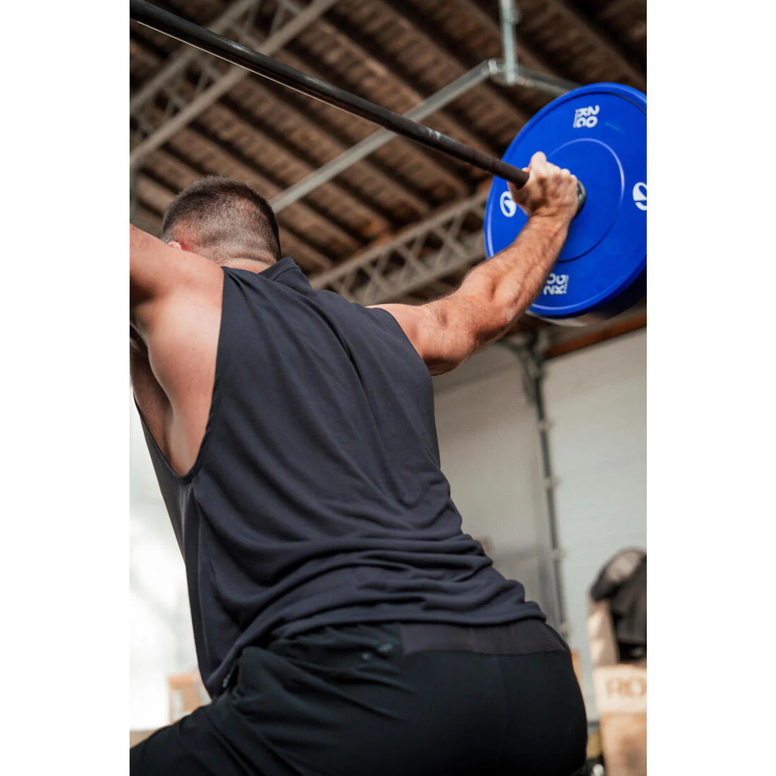 POLERA CROSS TRAINING HOMBRE CUELLO REDONDO NEGRO - Image 12
