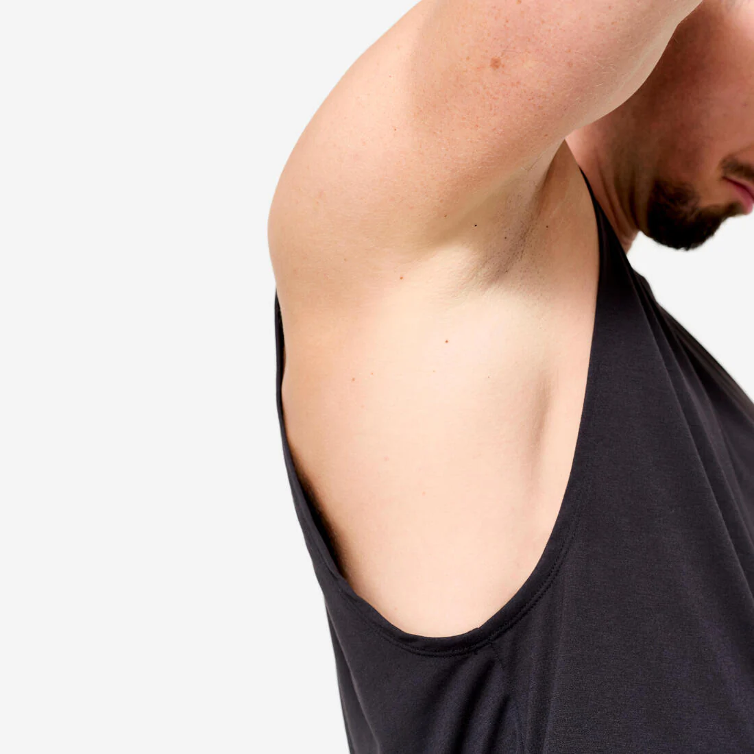 POLERA CROSS TRAINING HOMBRE CUELLO REDONDO NEGRO - Image 3