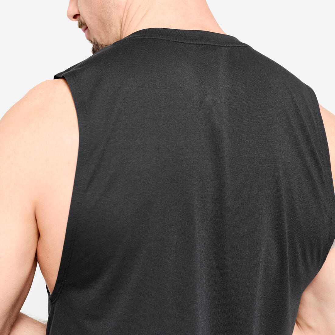 POLERA CROSS TRAINING HOMBRE CUELLO REDONDO NEGRO - Image 6