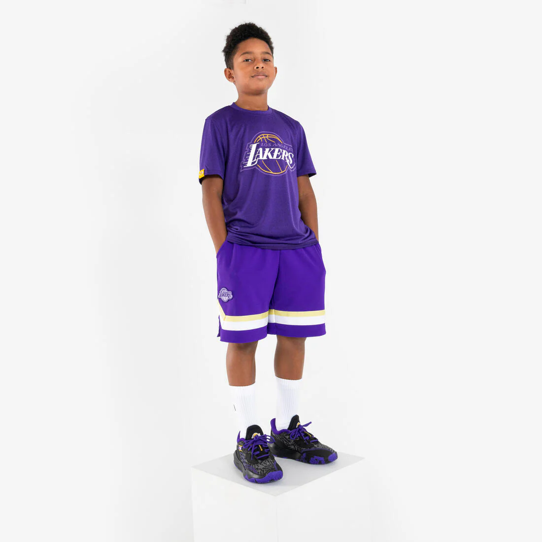 POLERA DE BÁSQUETBOL NBA LAKERS NIÑO TS 900 - Image 14