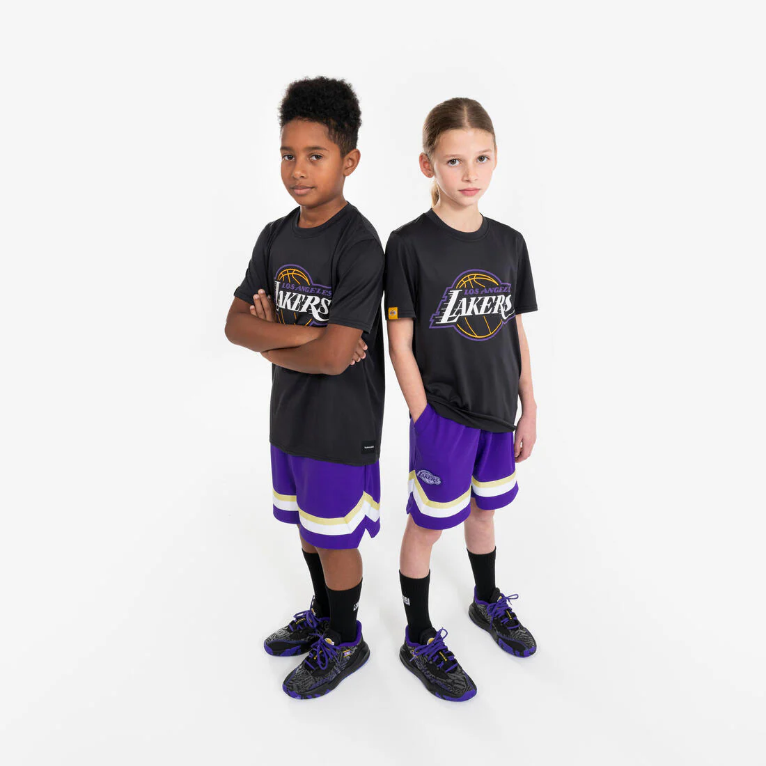 POLERA DE BÁSQUETBOL NBA LAKERS NIÑO TS 900 - Image 9