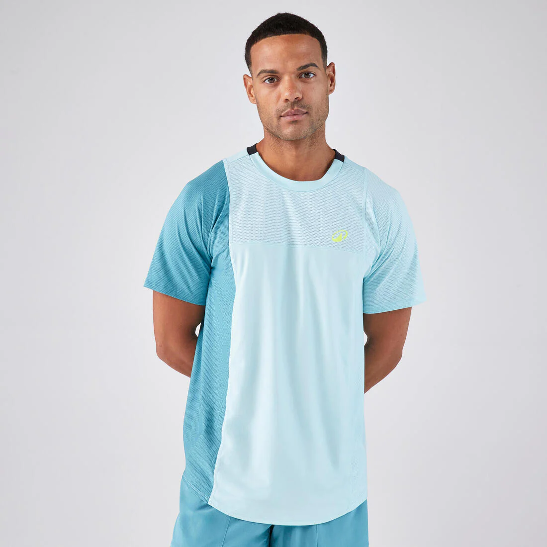 Remera de pádel manga corta transpirable hombre dry azul - Image 6