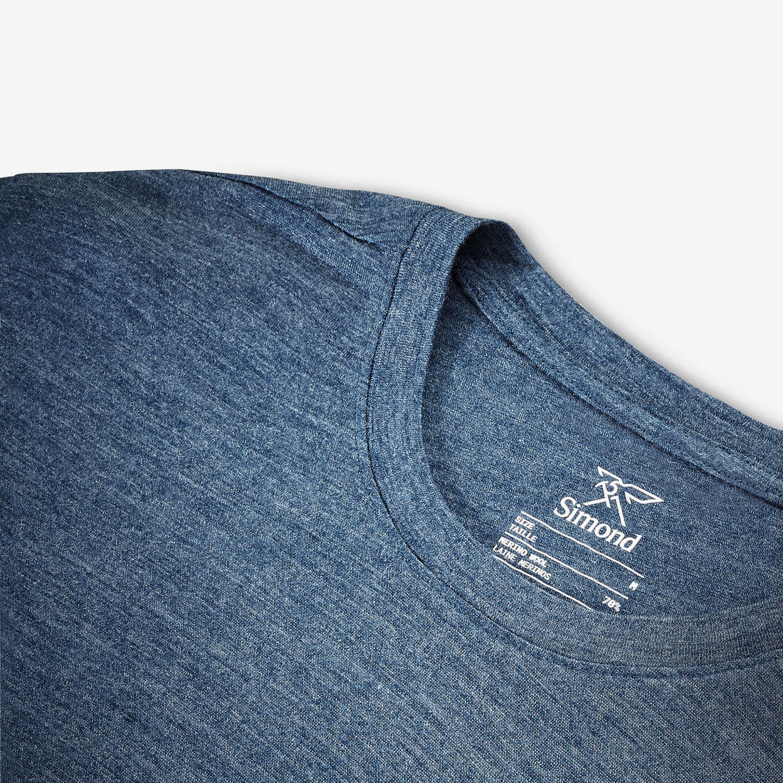 REMERA DE SENDERISMO VIAJE MANGA CORTA LANA MERINO HOMBRE - TRAVEL 500 AZUL - Image 11