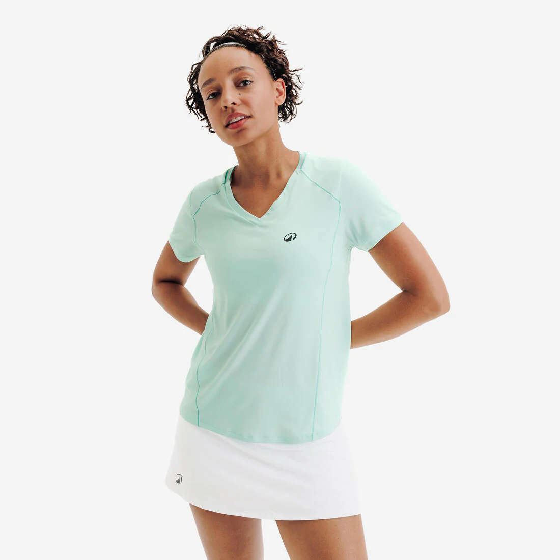 POLERA TENIS MUJER CUELLO V DRY - Image 2