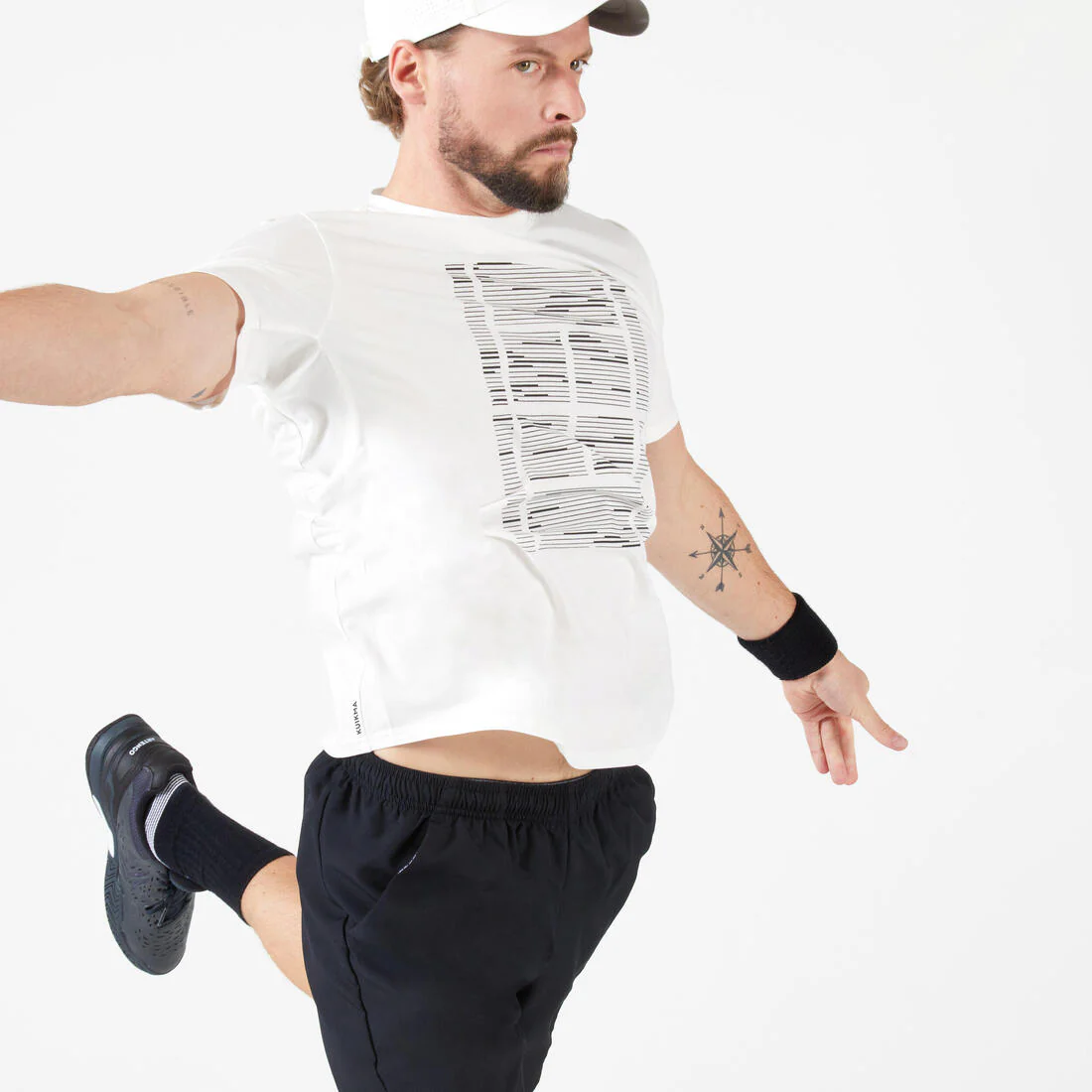 POLERA TENIS HOMBRE KUIKMA TTS SOFT BLANCO ROTO - Image 3