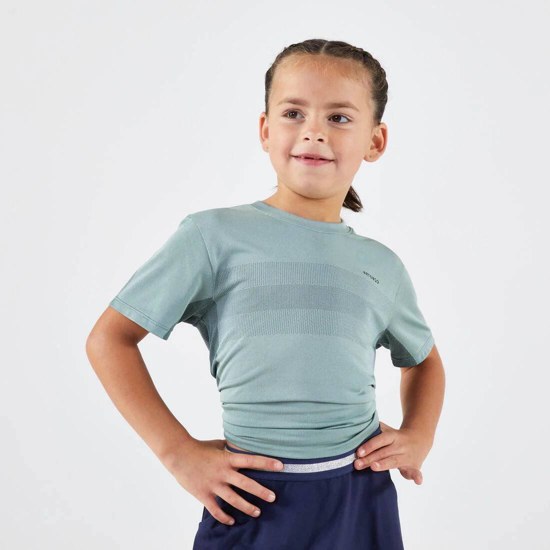 POLERA DE TENIS NIÑOS LIGHT VERDE ESMERILADO - Image 3