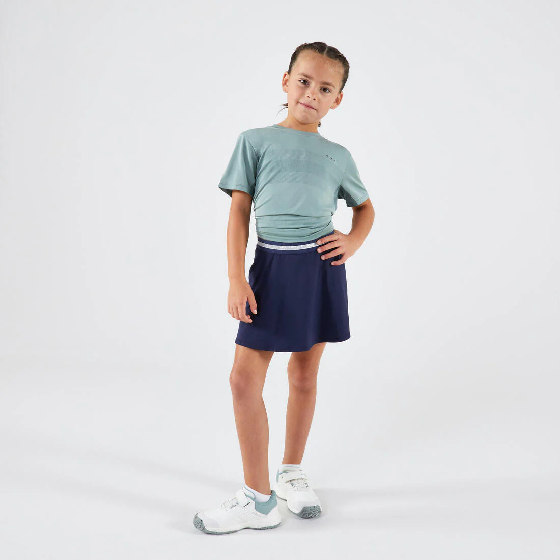 POLERA DE TENIS NIÑOS LIGHT VERDE ESMERILADO - Image 6