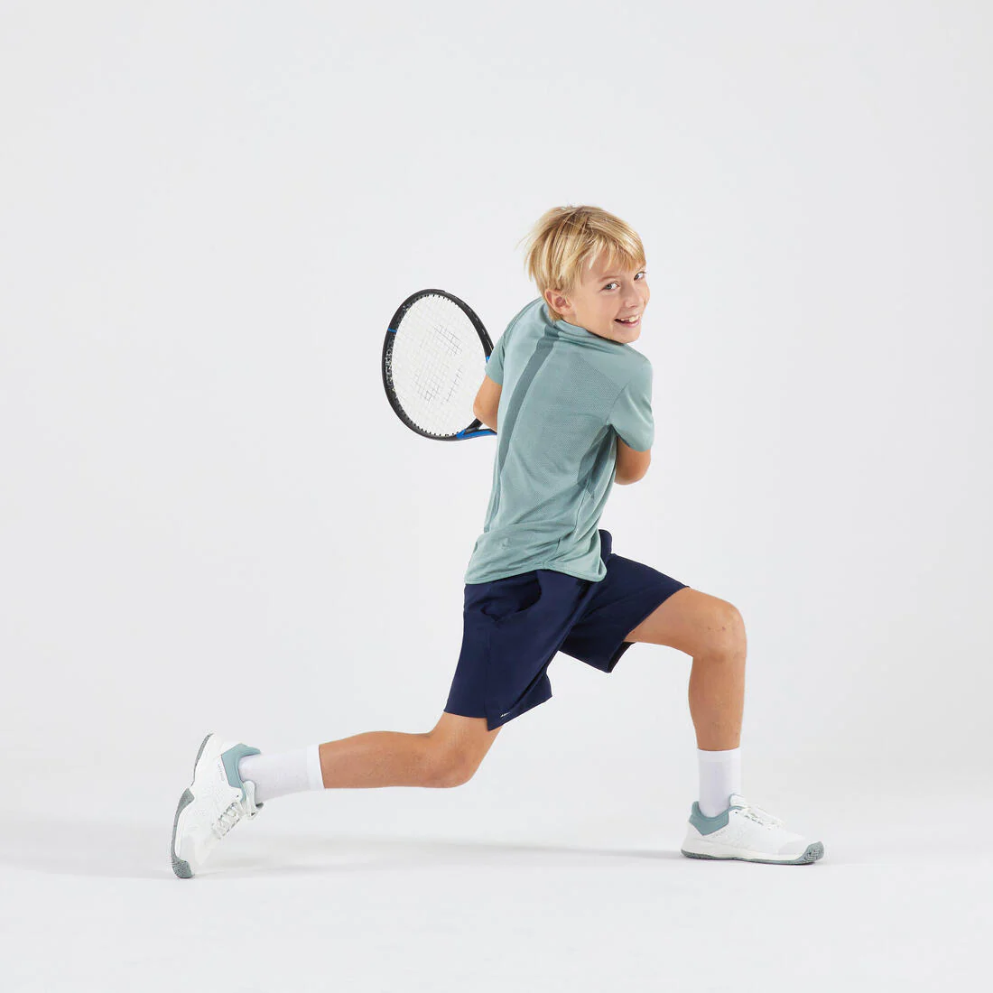 POLERA DE TENIS NIÑOS LIGHT VERDE ESMERILADO - Image 7