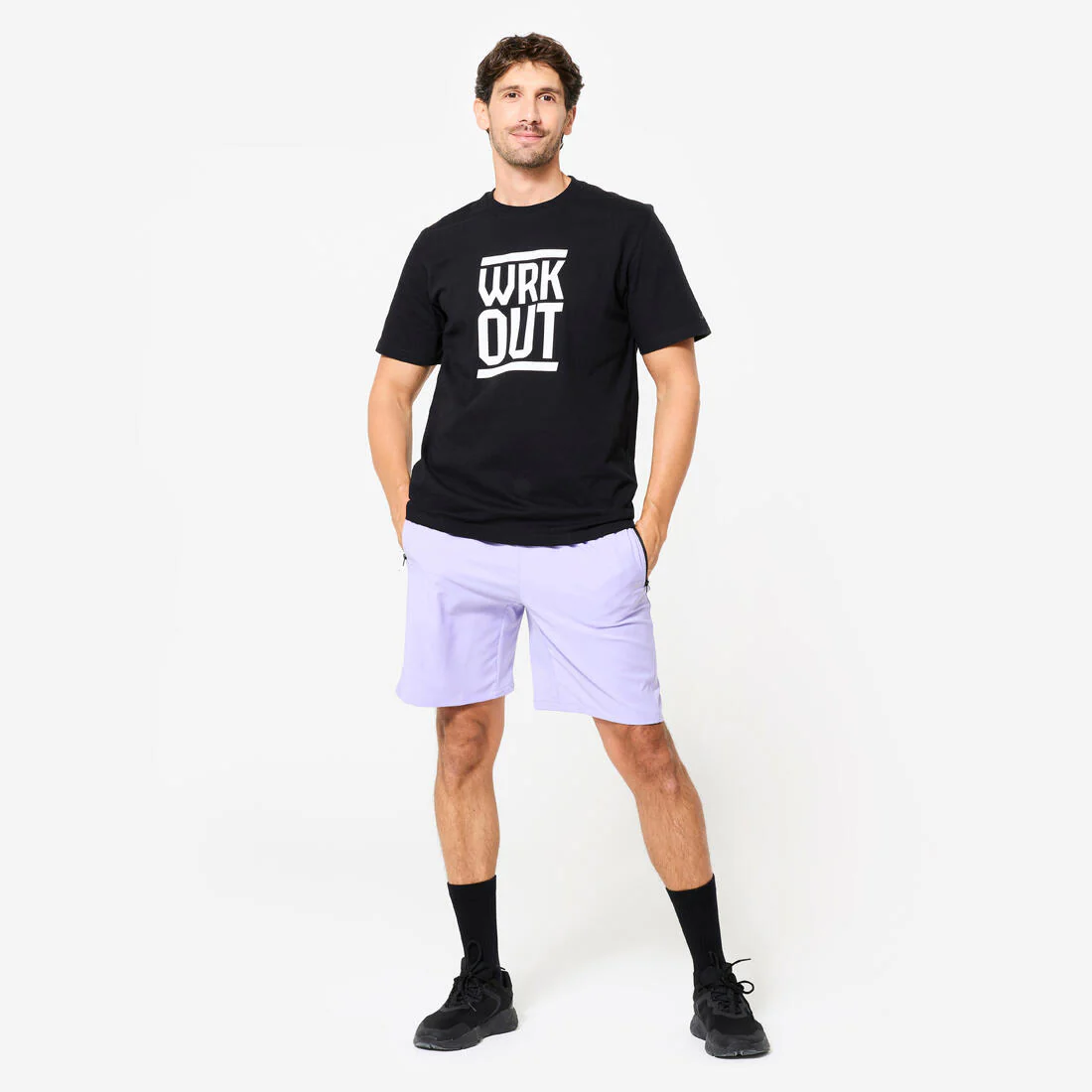 POLERA FITNESS HOMBRE CORTE REGULAR ALGODÓN - Image 3