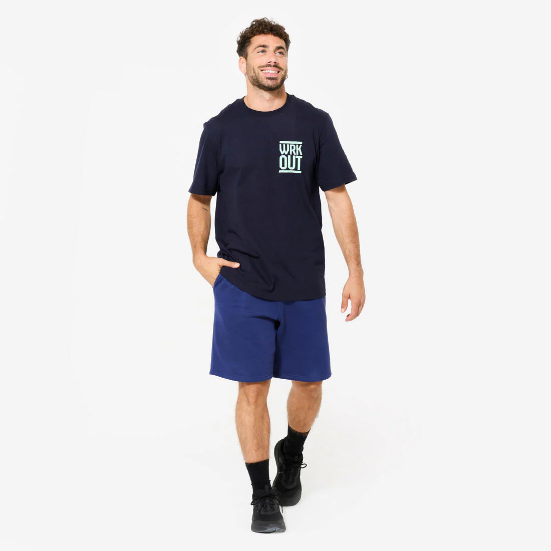 POLERA FITNESS HOMBRE CORTE REGULAR ALGODÓN - Image 4
