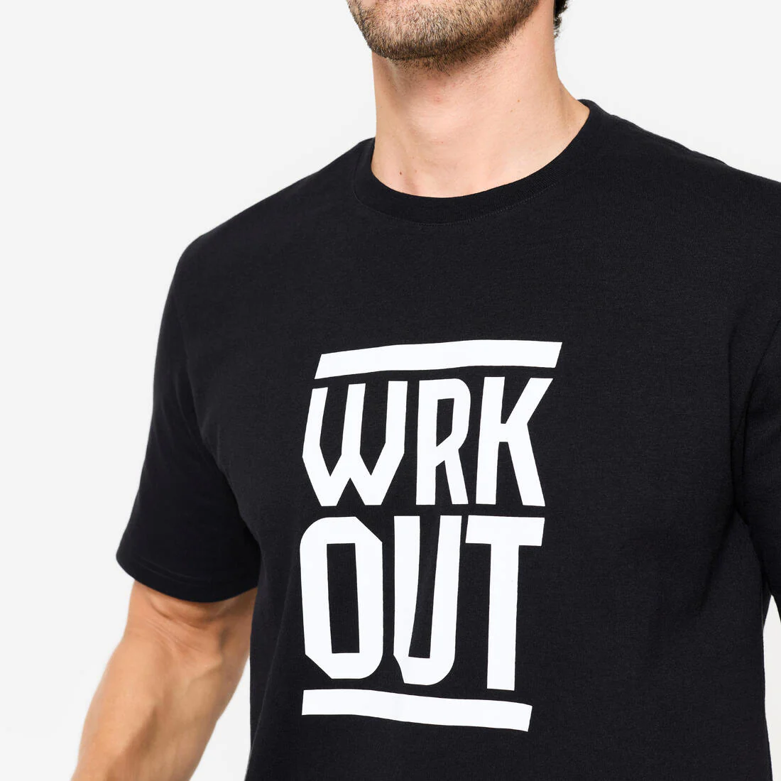 POLERA FITNESS HOMBRE CORTE REGULAR ALGODÓN - Image 5