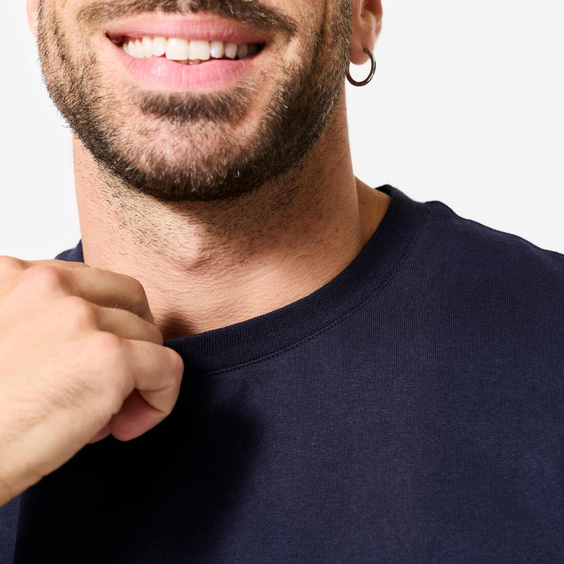 POLERA FITNESS HOMBRE CORTE REGULAR ALGODÓN - Image 9