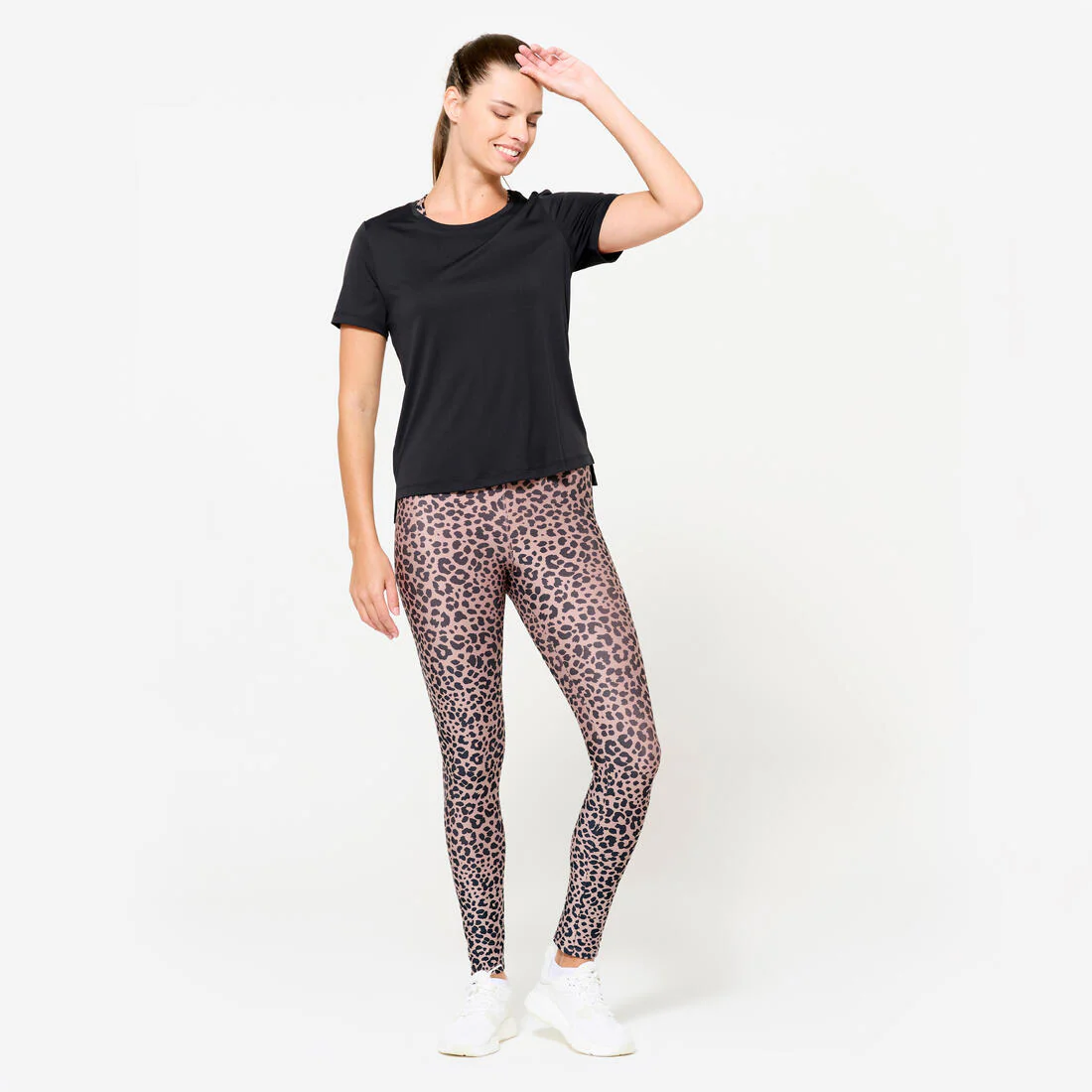 POLERA FITNESS MUJER AZUL MANGA CORTA - Image 6