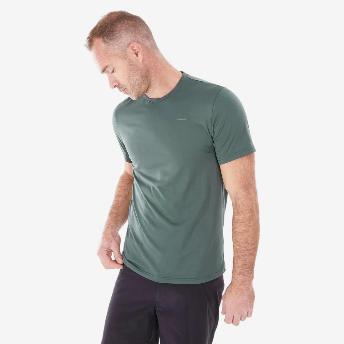 Remera manga corta de senderismo material sintético -hombre- mh100 - Image 3