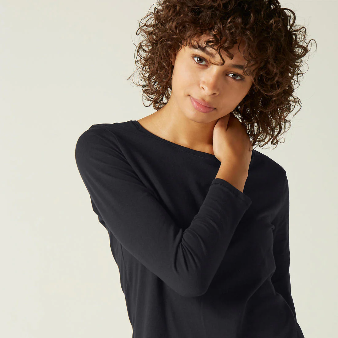 POLERA MANGA LARGA MUJER 100 NEGRO - Image 4