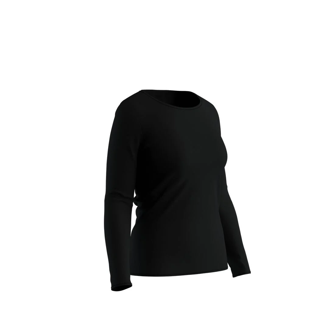 POLERA MANGA LARGA MUJER 100 NEGRO - Image 5