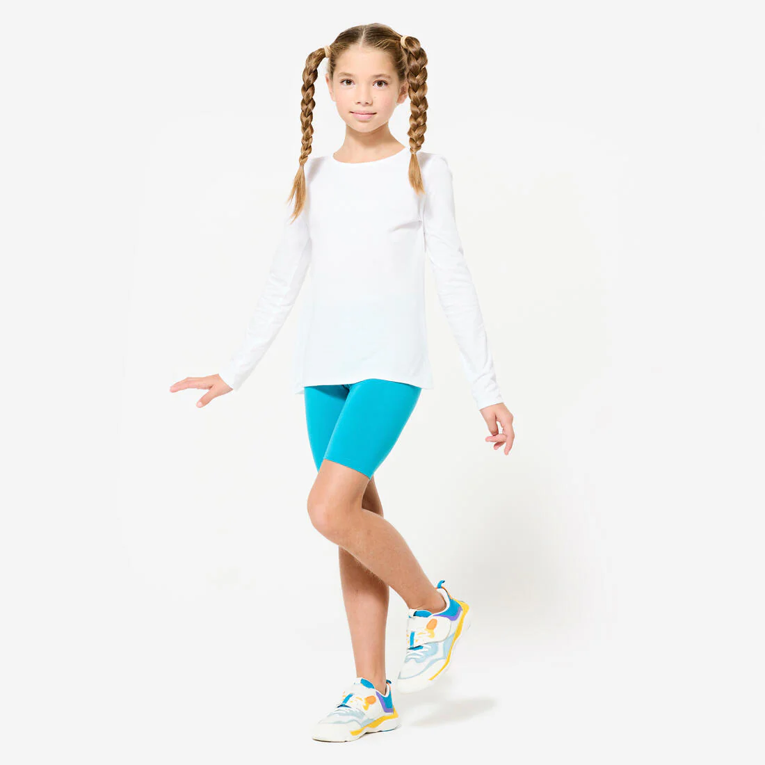 POLERA MANGA LARGA NIÑOS BÁSICA BLANCO - Image 2