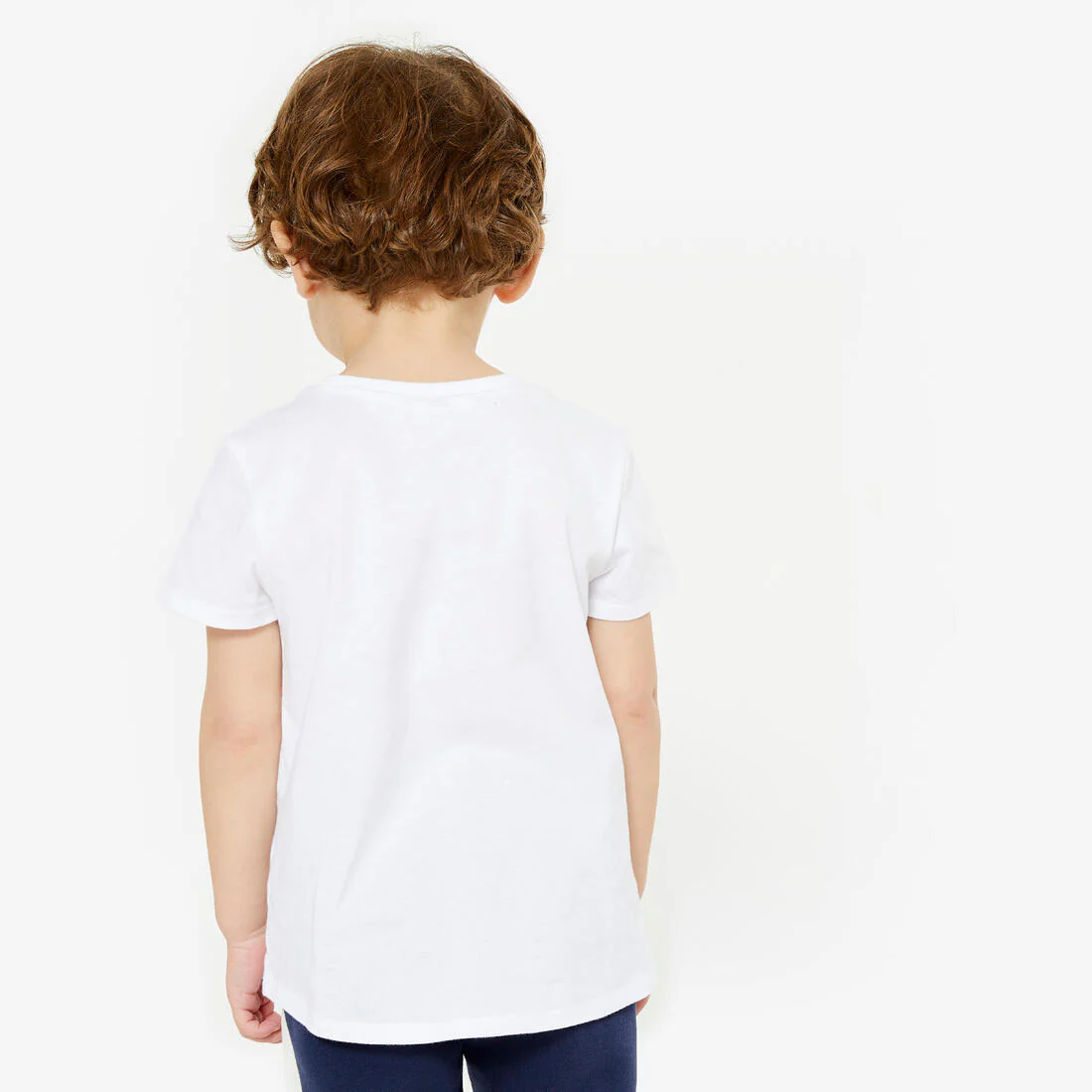 POLERA MÚLTIPLES DEPORTES NIÑOS BLANCO ALGODÓN MIXTA - Image 4