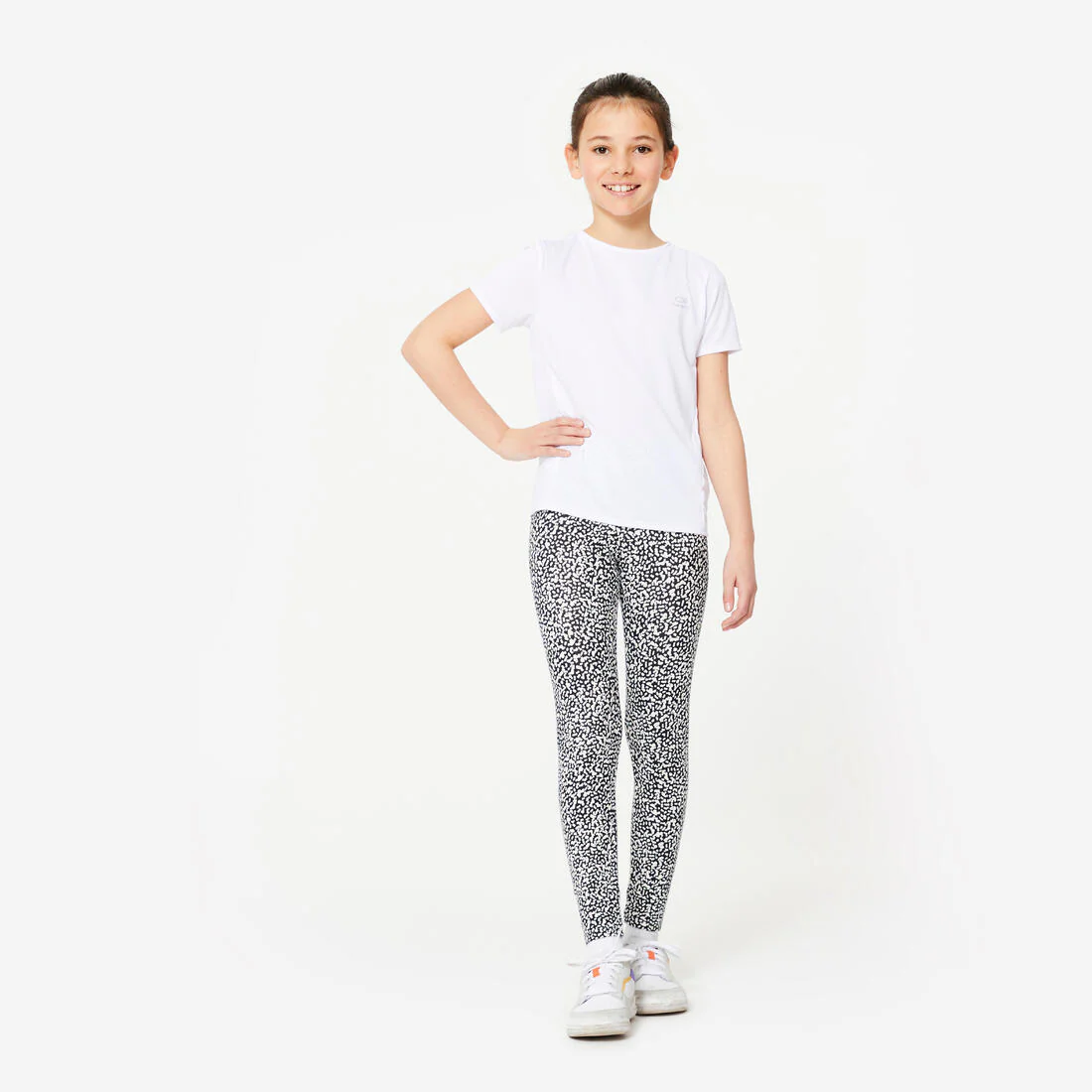 POLERA MÚLTIPLES DEPORTES NIÑOS BLANCO TRANSPIRABLE MIXTA - Image 2