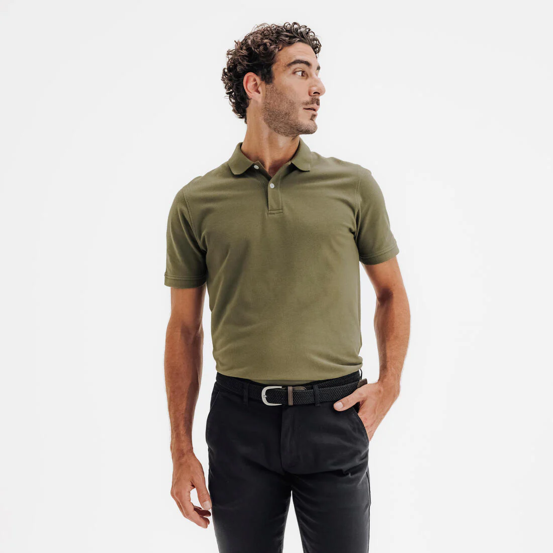 POLERA PIQUÉ DE GOLF HOMBRE MW500 - Image 2
