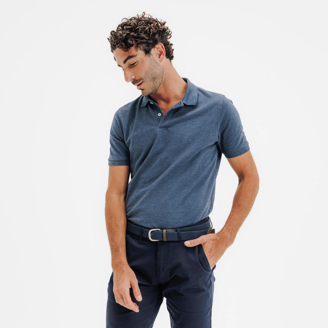 POLERA PIQUÉ DE GOLF HOMBRE MW500 - Image 3