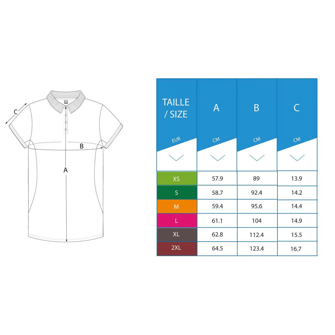 POLERA PIQUÉ DE GOLF MANGA CORTA MUJER WW 500 - Image 15