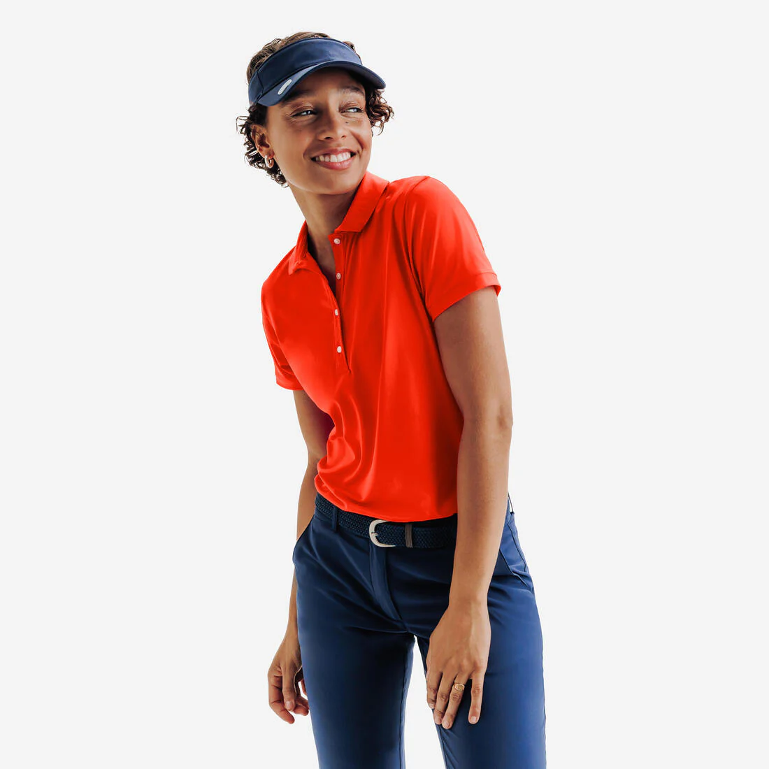 POLERA PIQUÉ DE GOLF MANGA CORTA MUJER WW 500 - Image 2