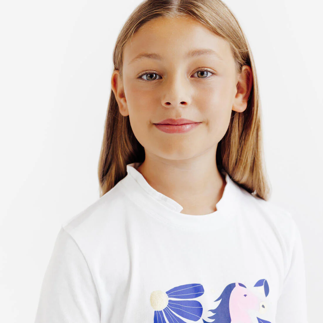 POLERA PIQUÉ EQUITACIÓN MAGIC NIÑOS AZUL ESTAMPADO MANGA CORTA - Image 5