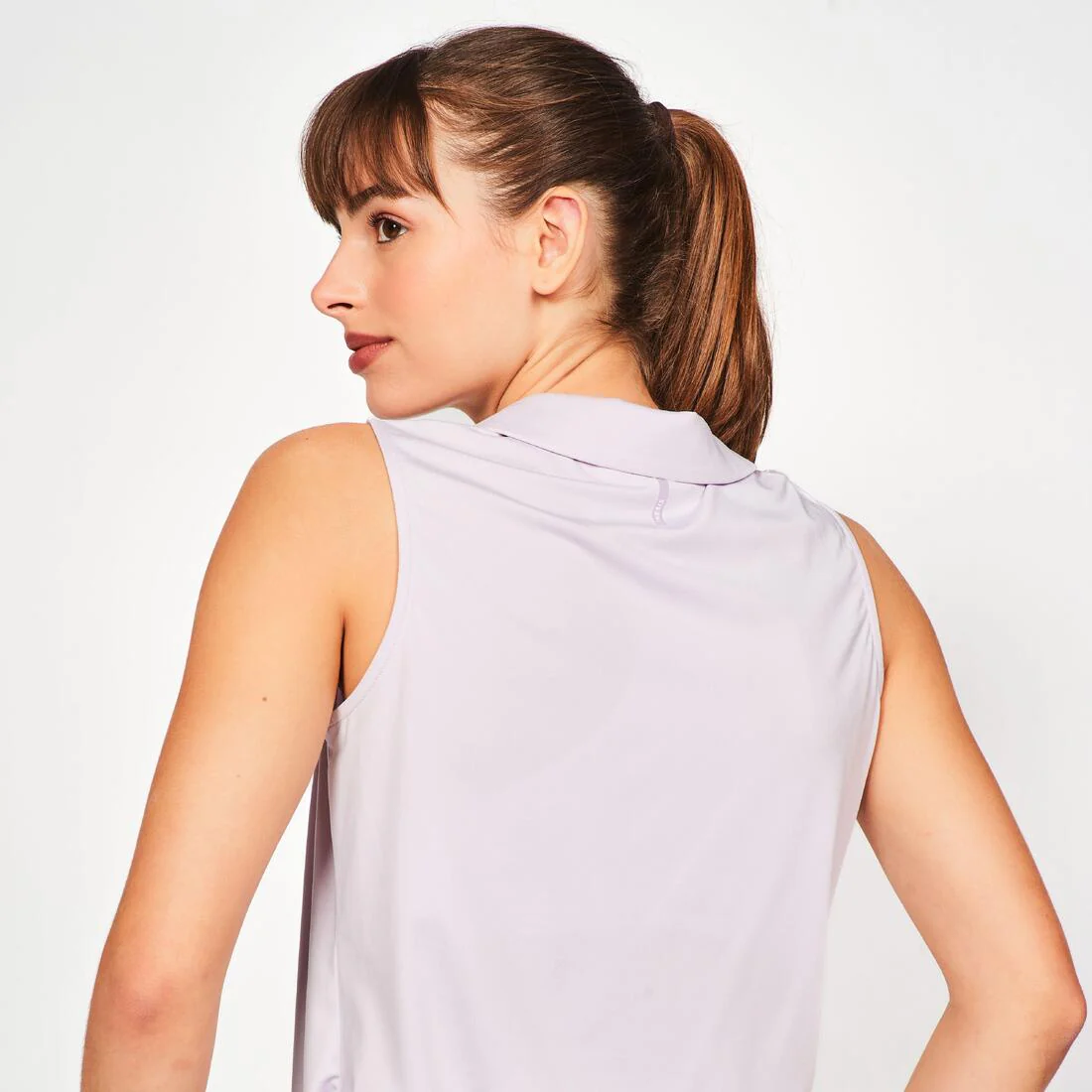 POLERA PIQUÉ SIN MANGAS MUJER WW500 - Image 4