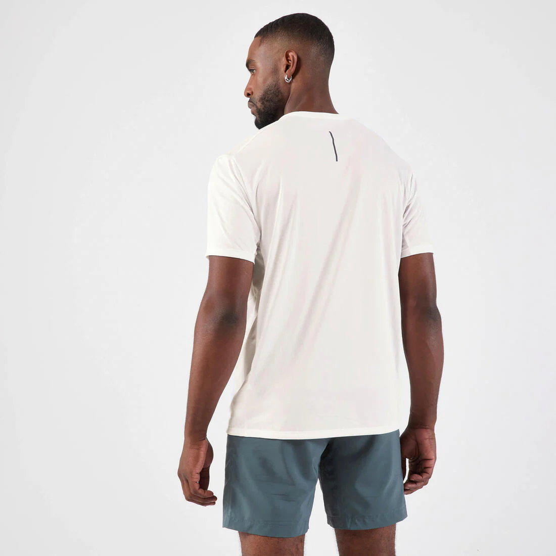Polera de Running transpirable hombre - KIPRUN Run 500 Dry + Blanco glaciar - Image 3